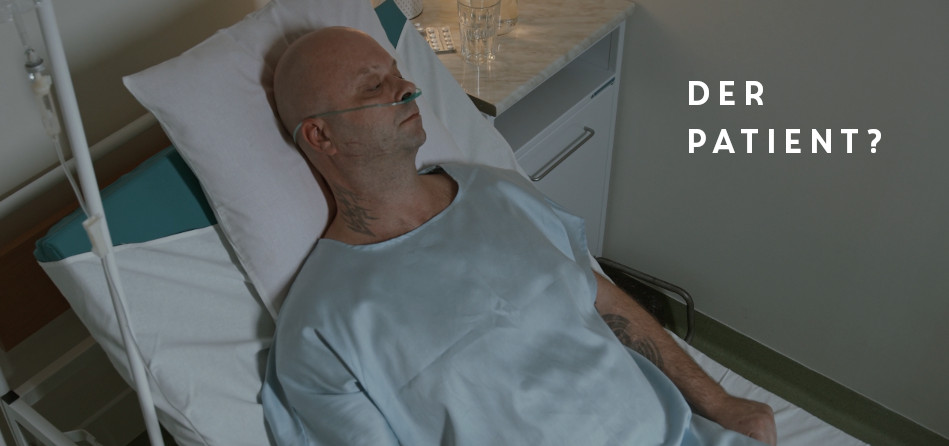 Patient im Krankenbett